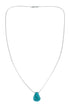 Liquid Sterling Silver Native American Turquoise Necklace JX126749